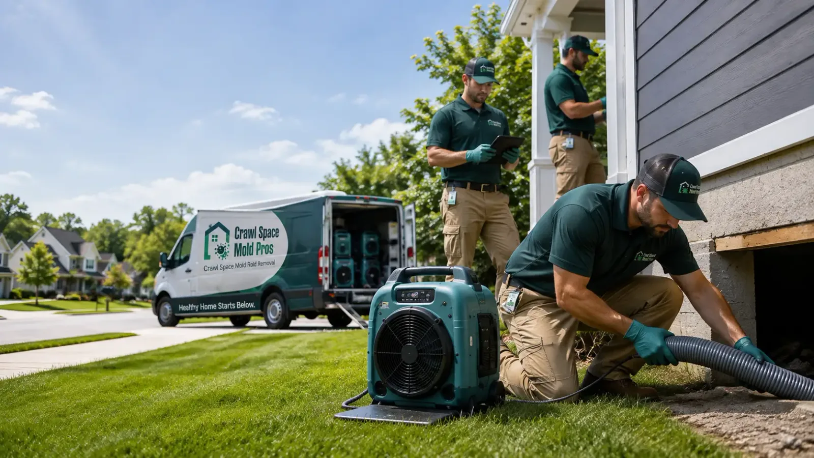 Crawl Space Mold Removal in San Antonio, FL